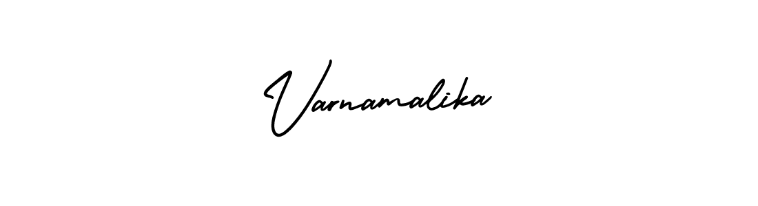 Also You can easily find your signature by using the search form. We will create Varnamalika name handwritten signature images for you free of cost using AmerikaSignatureDemo-Regular sign style. Varnamalika signature style 3 images and pictures png