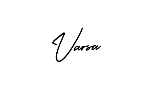 Similarly AmerikaSignatureDemo-Regular is the best handwritten signature design. Signature creator online .You can use it as an online autograph creator for name Varsa. Varsa signature style 3 images and pictures png