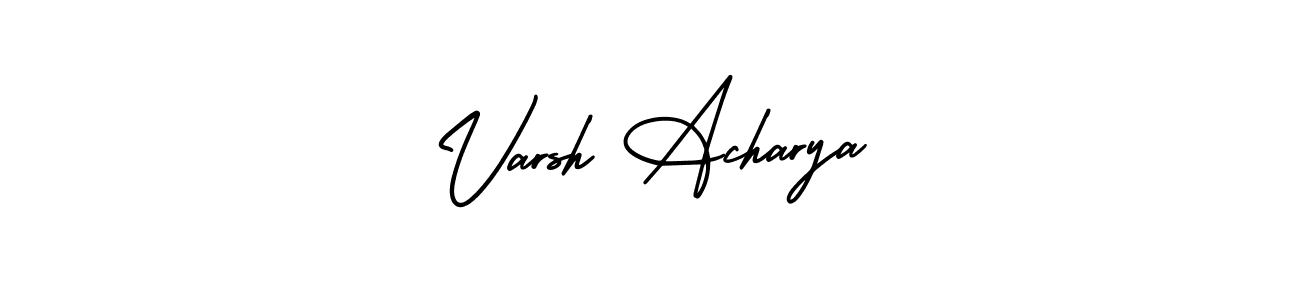 Also You can easily find your signature by using the search form. We will create Varsh Acharya name handwritten signature images for you free of cost using AmerikaSignatureDemo-Regular sign style. Varsh Acharya signature style 3 images and pictures png