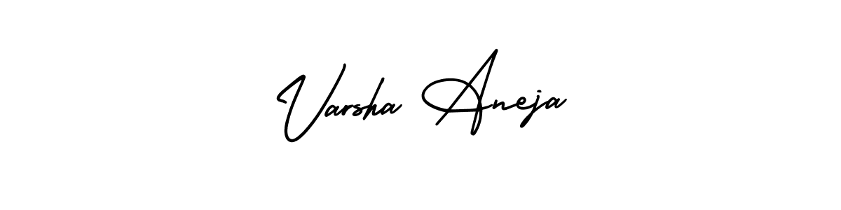 Varsha Aneja stylish signature style. Best Handwritten Sign (AmerikaSignatureDemo-Regular) for my name. Handwritten Signature Collection Ideas for my name Varsha Aneja. Varsha Aneja signature style 3 images and pictures png