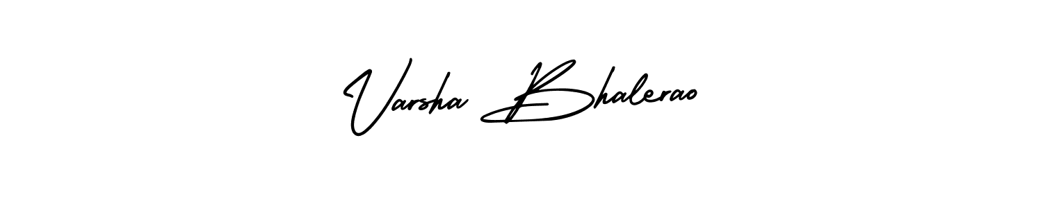 How to Draw Varsha Bhalerao signature style? AmerikaSignatureDemo-Regular is a latest design signature styles for name Varsha Bhalerao. Varsha Bhalerao signature style 3 images and pictures png
