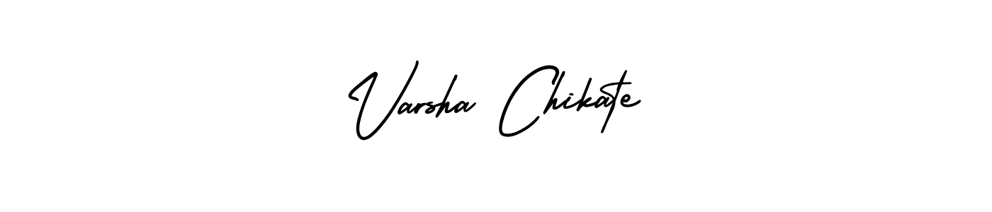 Also You can easily find your signature by using the search form. We will create Varsha Chikate name handwritten signature images for you free of cost using AmerikaSignatureDemo-Regular sign style. Varsha Chikate signature style 3 images and pictures png