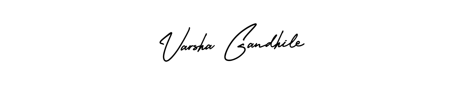 See photos of Varsha Gandhile official signature by Spectra . Check more albums & portfolios. Read reviews & check more about AmerikaSignatureDemo-Regular font. Varsha Gandhile signature style 3 images and pictures png