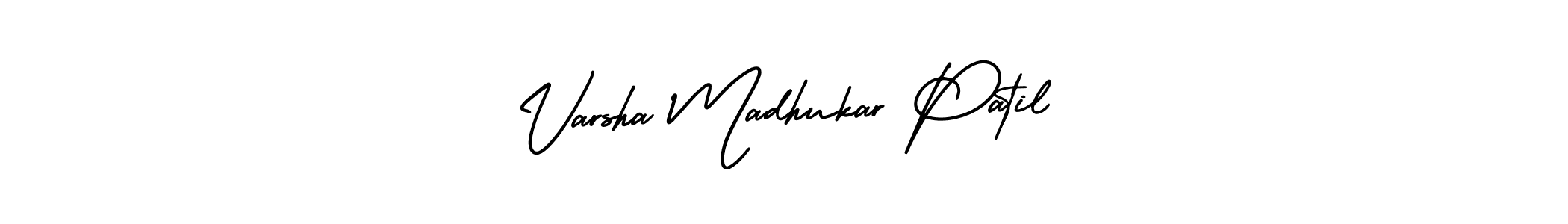 Create a beautiful signature design for name Varsha Madhukar Patil. With this signature (AmerikaSignatureDemo-Regular) fonts, you can make a handwritten signature for free. Varsha Madhukar Patil signature style 3 images and pictures png