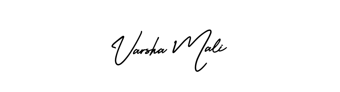 Make a beautiful signature design for name Varsha Mali. Use this online signature maker to create a handwritten signature for free. Varsha Mali signature style 3 images and pictures png