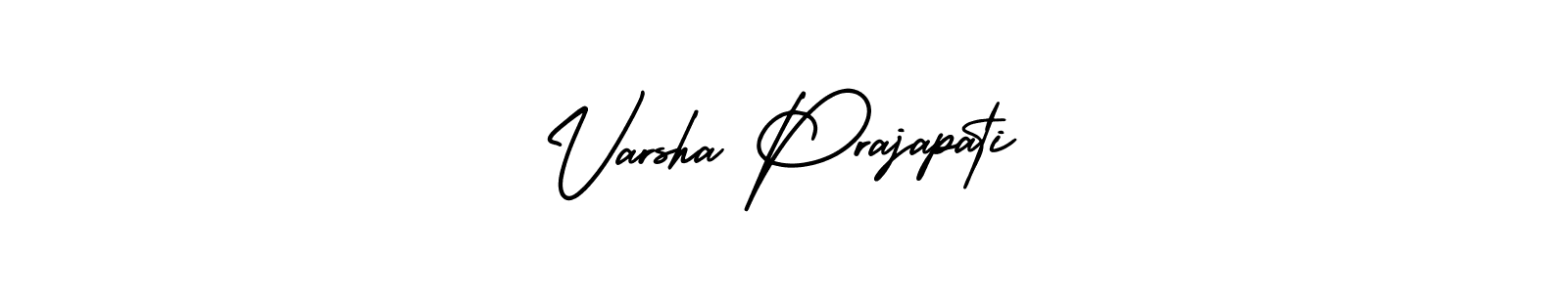 Use a signature maker to create a handwritten signature online. With this signature software, you can design (AmerikaSignatureDemo-Regular) your own signature for name Varsha Prajapati. Varsha Prajapati signature style 3 images and pictures png