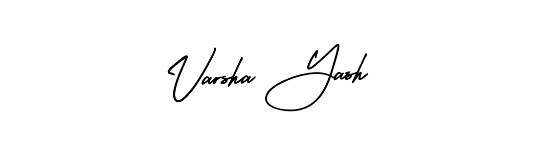 Also we have Varsha Yash name is the best signature style. Create professional handwritten signature collection using AmerikaSignatureDemo-Regular autograph style. Varsha Yash signature style 3 images and pictures png