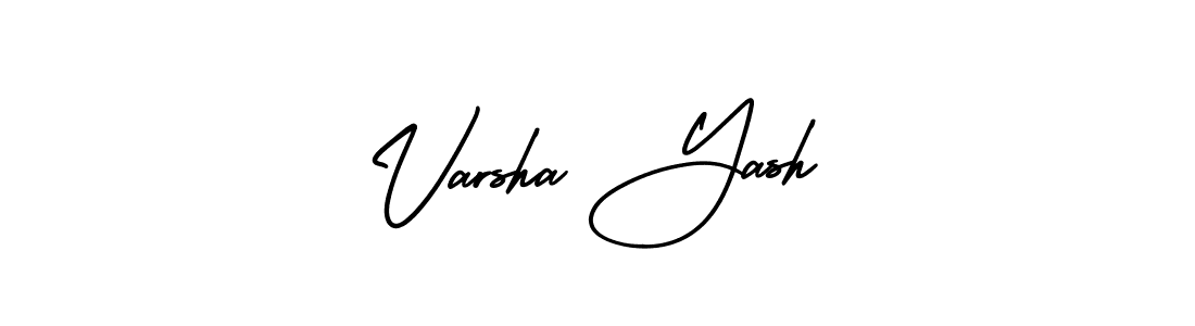 How to make Varsha Yash signature? AmerikaSignatureDemo-Regular is a professional autograph style. Create handwritten signature for Varsha Yash name. Varsha Yash signature style 3 images and pictures png