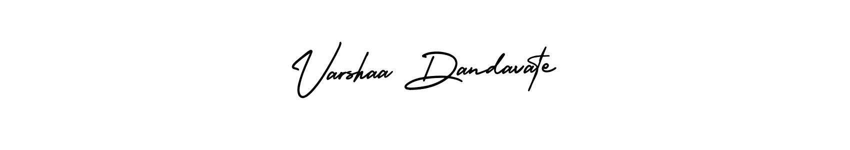 Varshaa Dandavate stylish signature style. Best Handwritten Sign (AmerikaSignatureDemo-Regular) for my name. Handwritten Signature Collection Ideas for my name Varshaa Dandavate. Varshaa Dandavate signature style 3 images and pictures png