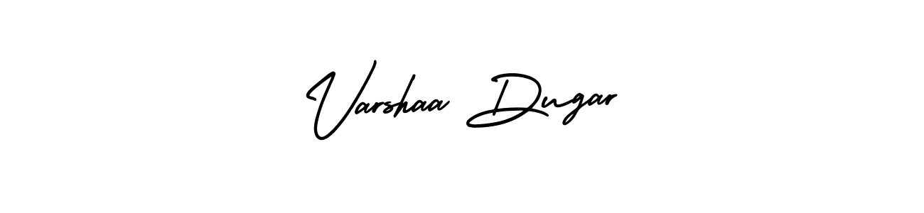 See photos of Varshaa Dugar official signature by Spectra . Check more albums & portfolios. Read reviews & check more about AmerikaSignatureDemo-Regular font. Varshaa Dugar signature style 3 images and pictures png