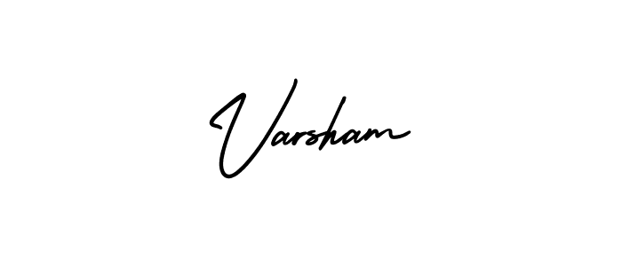 Also You can easily find your signature by using the search form. We will create Varsham name handwritten signature images for you free of cost using AmerikaSignatureDemo-Regular sign style. Varsham signature style 3 images and pictures png