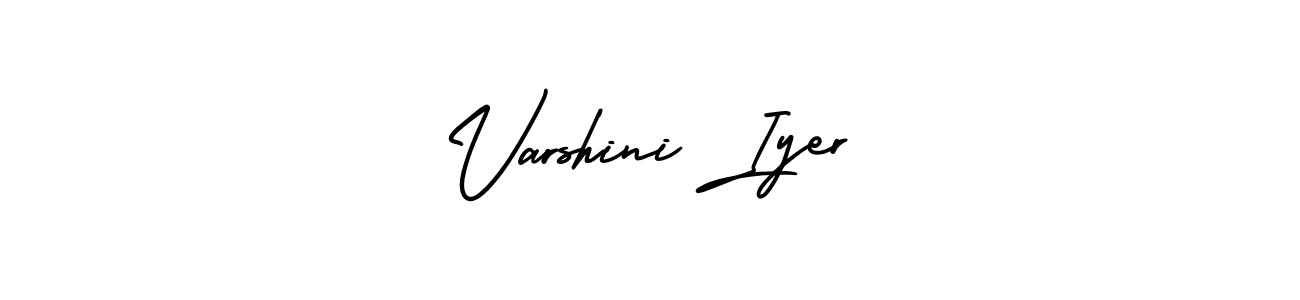 This is the best signature style for the Varshini Iyer name. Also you like these signature font (AmerikaSignatureDemo-Regular). Mix name signature. Varshini Iyer signature style 3 images and pictures png