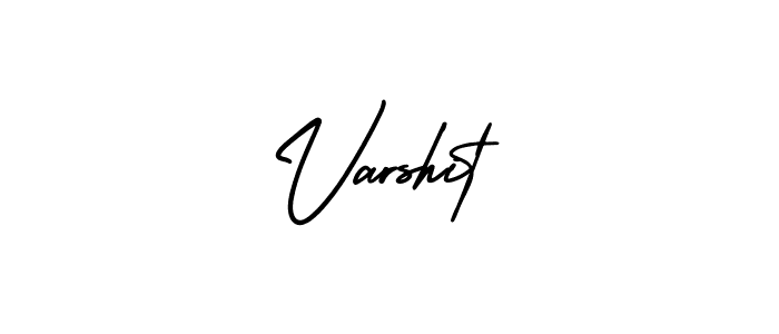 Also You can easily find your signature by using the search form. We will create Varshit name handwritten signature images for you free of cost using AmerikaSignatureDemo-Regular sign style. Varshit signature style 3 images and pictures png