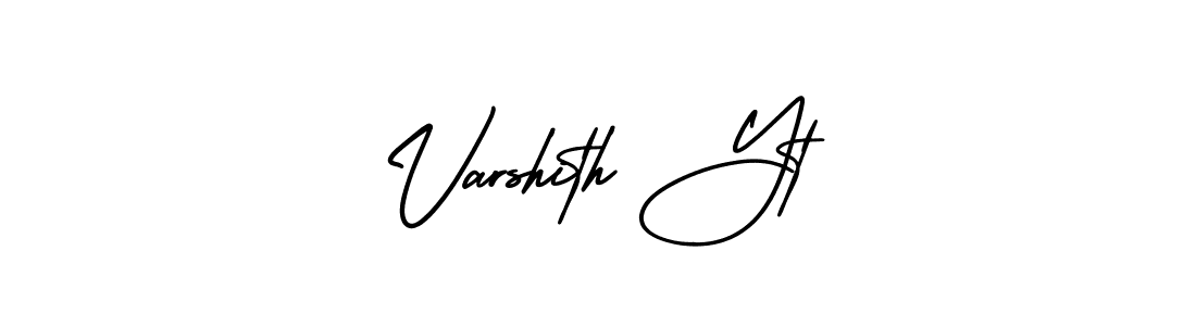 It looks lik you need a new signature style for name Varshith Yt. Design unique handwritten (AmerikaSignatureDemo-Regular) signature with our free signature maker in just a few clicks. Varshith Yt signature style 3 images and pictures png