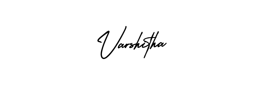 Create a beautiful signature design for name Varshitha. With this signature (AmerikaSignatureDemo-Regular) fonts, you can make a handwritten signature for free. Varshitha signature style 3 images and pictures png