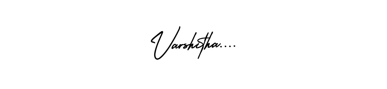 Design your own signature with our free online signature maker. With this signature software, you can create a handwritten (AmerikaSignatureDemo-Regular) signature for name Varshitha..... Varshitha.... signature style 3 images and pictures png