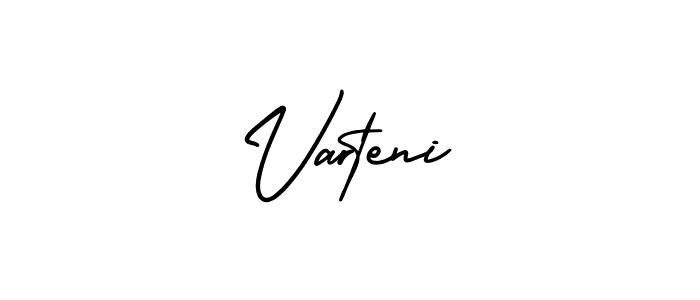 How to make Varteni signature? AmerikaSignatureDemo-Regular is a professional autograph style. Create handwritten signature for Varteni name. Varteni signature style 3 images and pictures png