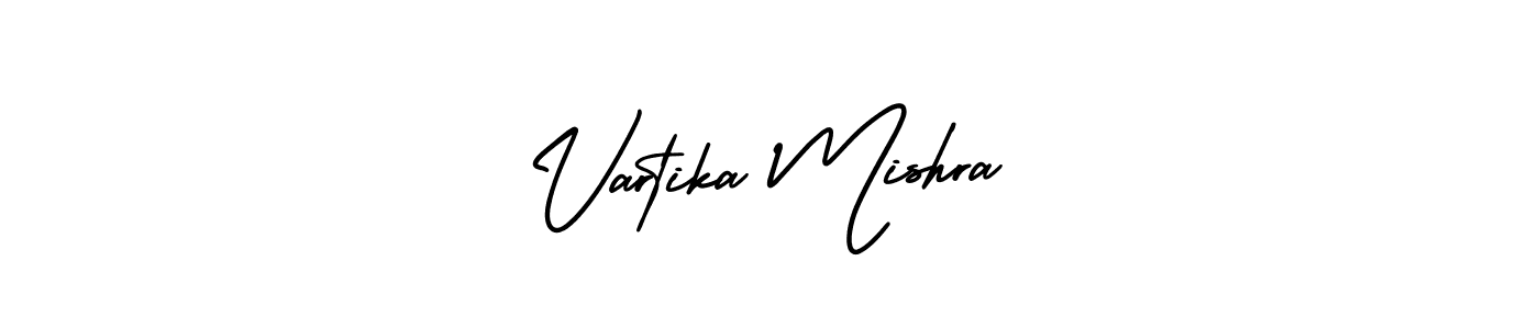 Make a beautiful signature design for name Vartika Mishra. With this signature (AmerikaSignatureDemo-Regular) style, you can create a handwritten signature for free. Vartika Mishra signature style 3 images and pictures png