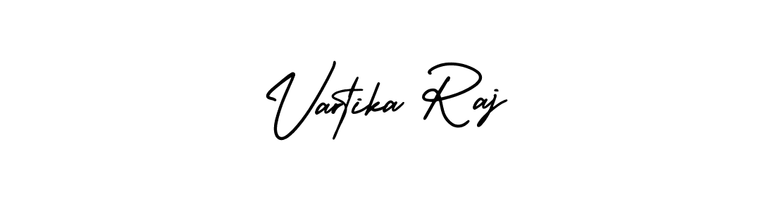 Use a signature maker to create a handwritten signature online. With this signature software, you can design (AmerikaSignatureDemo-Regular) your own signature for name Vartika Raj. Vartika Raj signature style 3 images and pictures png