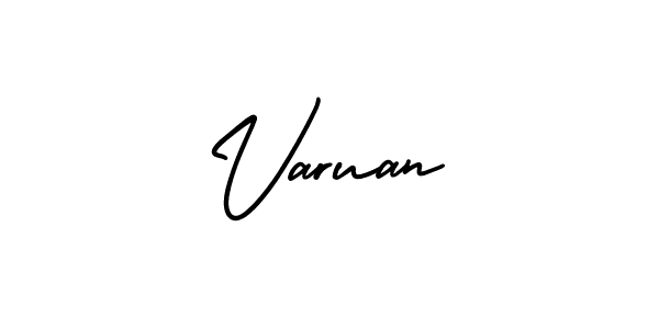 Design your own signature with our free online signature maker. With this signature software, you can create a handwritten (AmerikaSignatureDemo-Regular) signature for name Varuan. Varuan signature style 3 images and pictures png