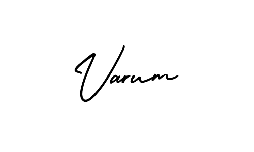 Similarly AmerikaSignatureDemo-Regular is the best handwritten signature design. Signature creator online .You can use it as an online autograph creator for name Varum. Varum signature style 3 images and pictures png