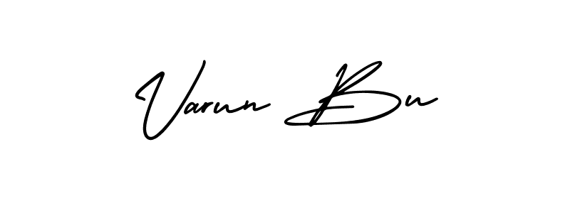 Design your own signature with our free online signature maker. With this signature software, you can create a handwritten (AmerikaSignatureDemo-Regular) signature for name Varun Bu. Varun Bu signature style 3 images and pictures png