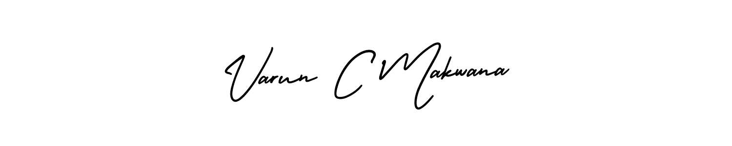 AmerikaSignatureDemo-Regular is a professional signature style that is perfect for those who want to add a touch of class to their signature. It is also a great choice for those who want to make their signature more unique. Get Varun C Makwana name to fancy signature for free. Varun C Makwana signature style 3 images and pictures png