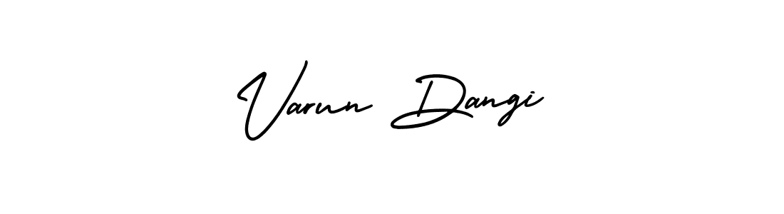 It looks lik you need a new signature style for name Varun Dangi. Design unique handwritten (AmerikaSignatureDemo-Regular) signature with our free signature maker in just a few clicks. Varun Dangi signature style 3 images and pictures png