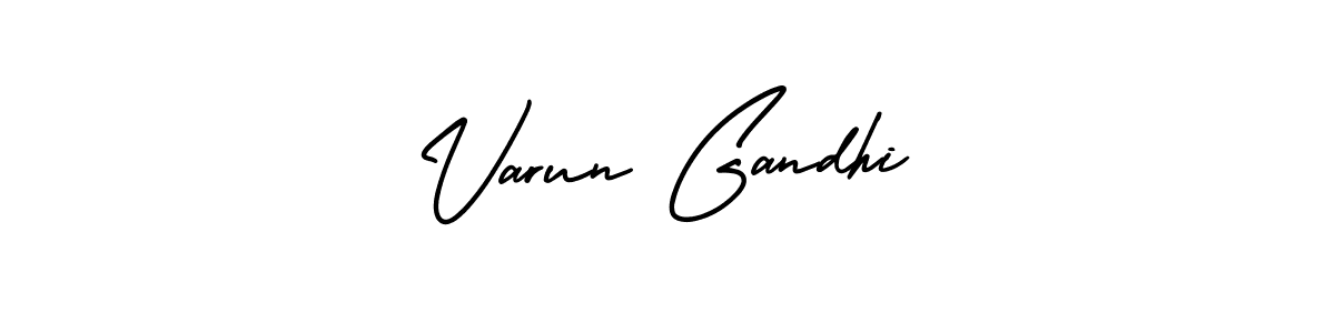 How to make Varun Gandhi name signature. Use AmerikaSignatureDemo-Regular style for creating short signs online. This is the latest handwritten sign. Varun Gandhi signature style 3 images and pictures png