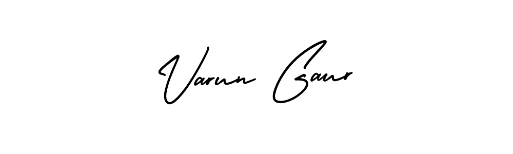 Design your own signature with our free online signature maker. With this signature software, you can create a handwritten (AmerikaSignatureDemo-Regular) signature for name Varun Gaur. Varun Gaur signature style 3 images and pictures png