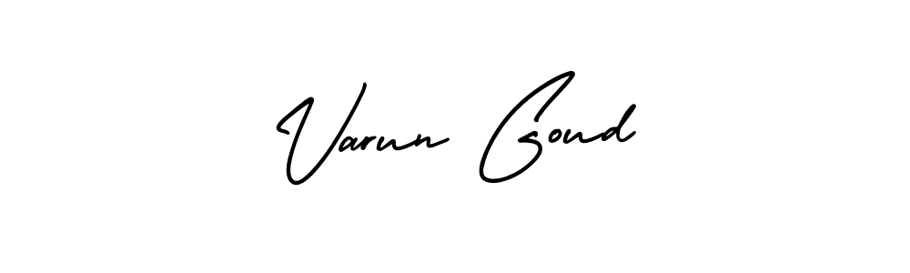 Also You can easily find your signature by using the search form. We will create Varun Goud name handwritten signature images for you free of cost using AmerikaSignatureDemo-Regular sign style. Varun Goud signature style 3 images and pictures png