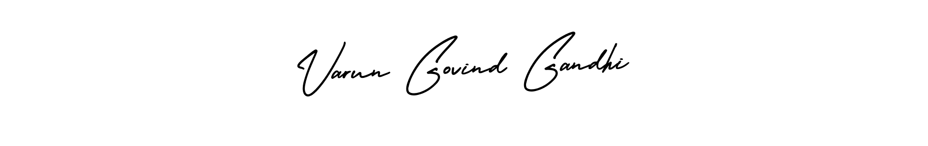 How to Draw Varun Govind Gandhi signature style? AmerikaSignatureDemo-Regular is a latest design signature styles for name Varun Govind Gandhi. Varun Govind Gandhi signature style 3 images and pictures png