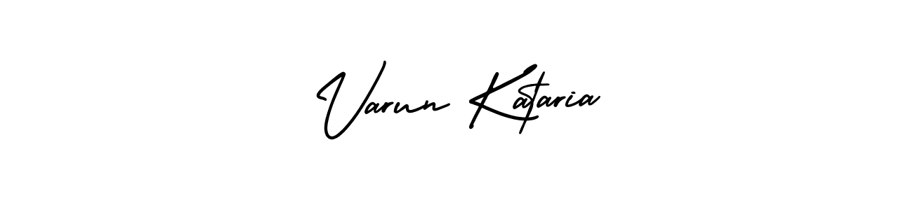 Create a beautiful signature design for name Varun Kataria. With this signature (AmerikaSignatureDemo-Regular) fonts, you can make a handwritten signature for free. Varun Kataria signature style 3 images and pictures png