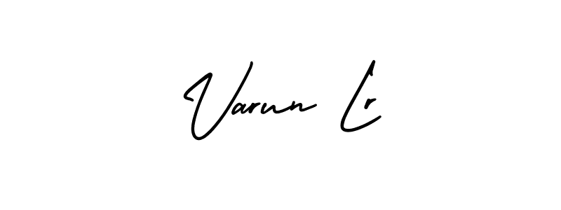 Varun Lr stylish signature style. Best Handwritten Sign (AmerikaSignatureDemo-Regular) for my name. Handwritten Signature Collection Ideas for my name Varun Lr. Varun Lr signature style 3 images and pictures png