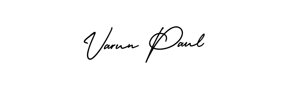 How to Draw Varun Paul signature style? AmerikaSignatureDemo-Regular is a latest design signature styles for name Varun Paul. Varun Paul signature style 3 images and pictures png