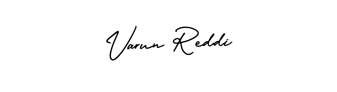 Varun Reddi stylish signature style. Best Handwritten Sign (AmerikaSignatureDemo-Regular) for my name. Handwritten Signature Collection Ideas for my name Varun Reddi. Varun Reddi signature style 3 images and pictures png