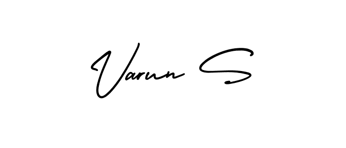 It looks lik you need a new signature style for name Varun S. Design unique handwritten (AmerikaSignatureDemo-Regular) signature with our free signature maker in just a few clicks. Varun S signature style 3 images and pictures png