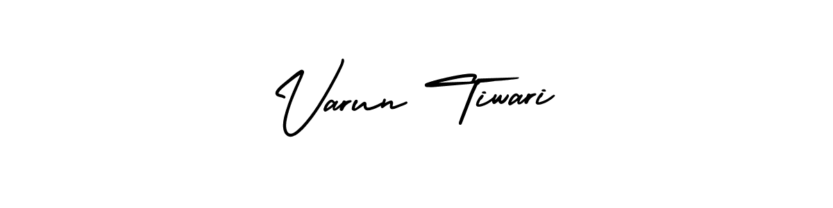 Design your own signature with our free online signature maker. With this signature software, you can create a handwritten (AmerikaSignatureDemo-Regular) signature for name Varun Tiwari. Varun Tiwari signature style 3 images and pictures png