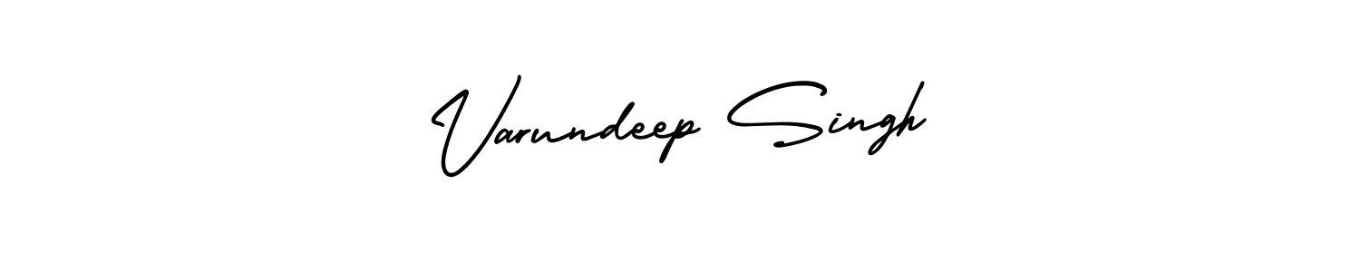 Make a beautiful signature design for name Varundeep Singh. With this signature (AmerikaSignatureDemo-Regular) style, you can create a handwritten signature for free. Varundeep Singh signature style 3 images and pictures png