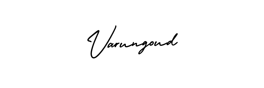 How to Draw Varungoud signature style? AmerikaSignatureDemo-Regular is a latest design signature styles for name Varungoud. Varungoud signature style 3 images and pictures png