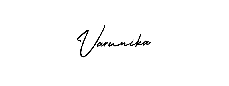 You can use this online signature creator to create a handwritten signature for the name Varunika. This is the best online autograph maker. Varunika signature style 3 images and pictures png