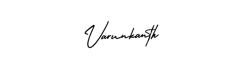 Similarly AmerikaSignatureDemo-Regular is the best handwritten signature design. Signature creator online .You can use it as an online autograph creator for name Varunkanth. Varunkanth signature style 3 images and pictures png