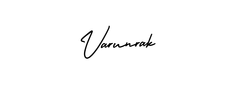 AmerikaSignatureDemo-Regular is a professional signature style that is perfect for those who want to add a touch of class to their signature. It is also a great choice for those who want to make their signature more unique. Get Varunrak name to fancy signature for free. Varunrak signature style 3 images and pictures png