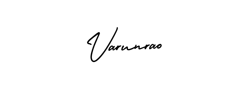 How to make Varunrao signature? AmerikaSignatureDemo-Regular is a professional autograph style. Create handwritten signature for Varunrao name. Varunrao signature style 3 images and pictures png