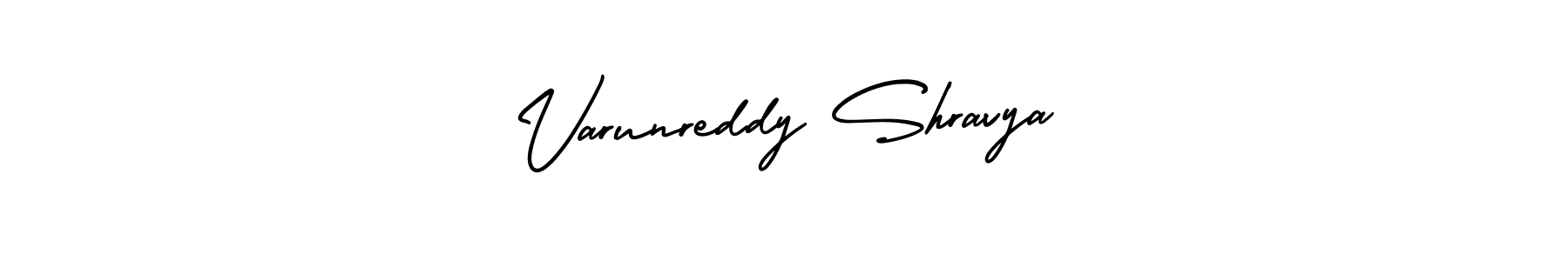 How to make Varunreddy Shravya signature? AmerikaSignatureDemo-Regular is a professional autograph style. Create handwritten signature for Varunreddy Shravya name. Varunreddy Shravya signature style 3 images and pictures png