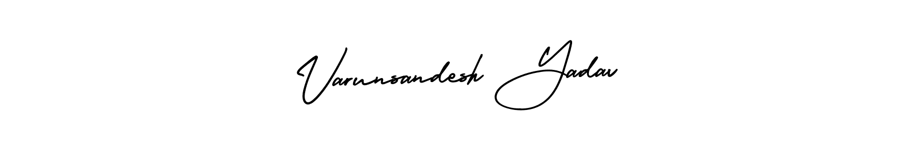 Varunsandesh Yadav stylish signature style. Best Handwritten Sign (AmerikaSignatureDemo-Regular) for my name. Handwritten Signature Collection Ideas for my name Varunsandesh Yadav. Varunsandesh Yadav signature style 3 images and pictures png