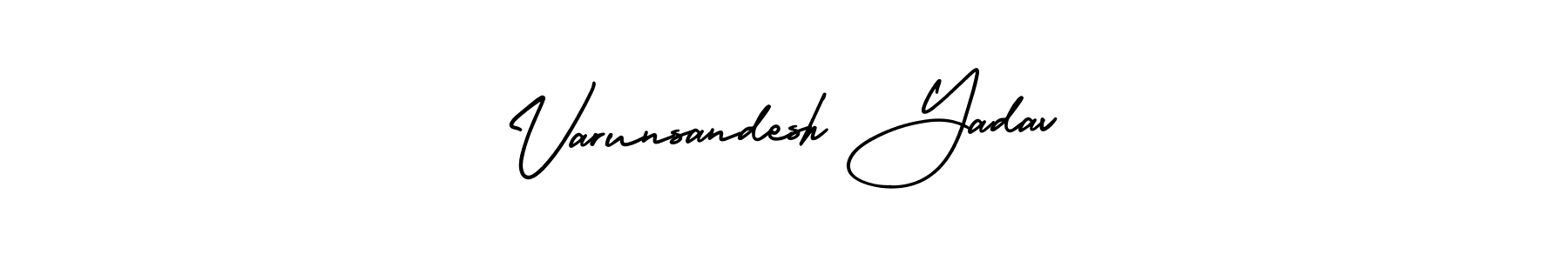 if you are searching for the best signature style for your name Varunsandesh Yadav. so please give up your signature search. here we have designed multiple signature styles  using AmerikaSignatureDemo-Regular. Varunsandesh Yadav signature style 3 images and pictures png