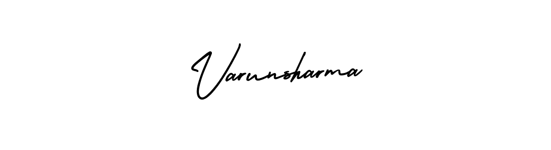 How to Draw Varunsharma signature style? AmerikaSignatureDemo-Regular is a latest design signature styles for name Varunsharma. Varunsharma signature style 3 images and pictures png