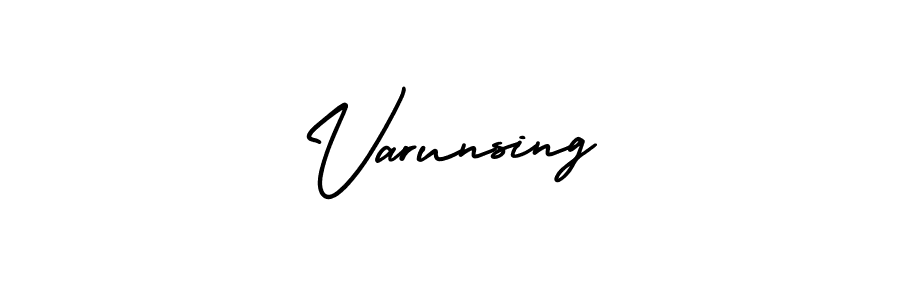 Use a signature maker to create a handwritten signature online. With this signature software, you can design (AmerikaSignatureDemo-Regular) your own signature for name Varunsing. Varunsing signature style 3 images and pictures png