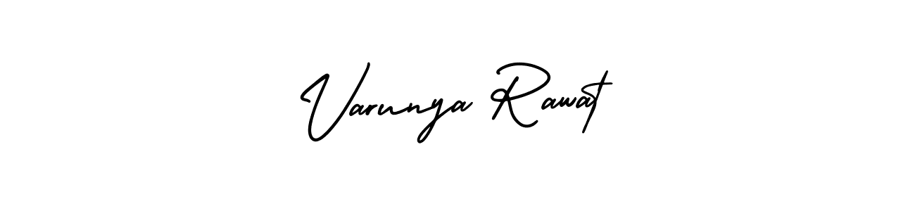 It looks lik you need a new signature style for name Varunya Rawat. Design unique handwritten (AmerikaSignatureDemo-Regular) signature with our free signature maker in just a few clicks. Varunya Rawat signature style 3 images and pictures png